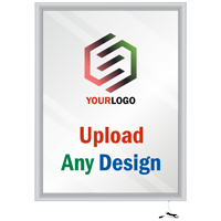 LED Light Box Sign Custom Vertical Snap Frame Kit  Lockable Weatherproof Upload Design