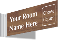 Custom Engraved Wayfinding Sign  Above Door – 2 Sided
