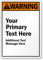 Create Own ANSI Warning Sign