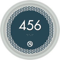 Optik Room Number Sign 5.375 in. x 5.375 in.