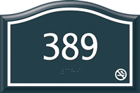 Santera HT Room Number Sign w/Border 4 in. x 6 in.