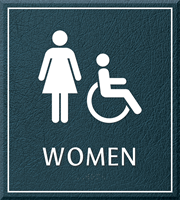 Women Bathroom Women/Handicapped Sign