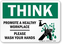 Please Wash Your Hands. Sign