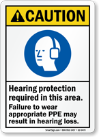 Hearing Protection Required Wear PPE