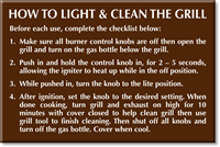 How To Light & Clean Grill Engraved Sign