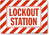 Lockout Sign