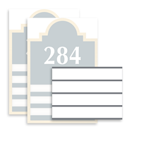 Insert Cards for 3  4 Slot Sign