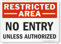 Restricted  Sign