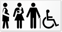 Reserved For Expectant Mothers Families Disabled Stencil