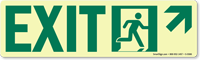 GlowSmart™ Directional Exit Sign Arrow Up Sign