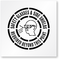 Safety Glasses & Side Shields Required