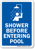 Pool Rules Sign