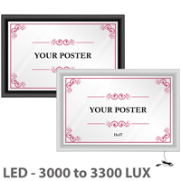 LED Light Box Sign Single Sided Wall Mount Snap Frame  Ultra Thin 19mm