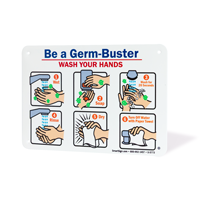 Be A Germbuster! Join 'Scrub Club' Sign