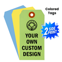 Custom Colored Tags 2 Side Printed