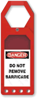 Do Not Remove Barricade Tag Red Tag Holder
