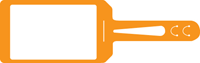 4 in. x 7 in. Orange Dry Erase Tag
