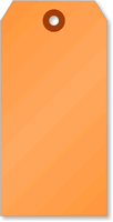 Fluorescent Orange Tags