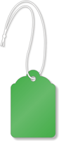Green Merchandise Tag (with strings)