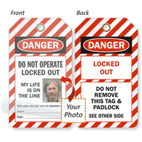Danger Do Not Operate Locked Out Tag