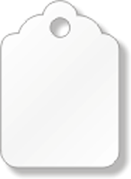 White Merchandise Tag