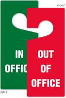 Out Of Office In Office Door Tag