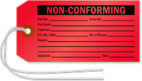 Non Conforming Inspection Tag