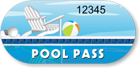 Pool Pass In Oblong Circle Shape Pool Chair