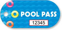 Pool Pass In Oblong Circle Shape Swim Rings