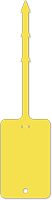 2½ x 4 in. Yellow Vinyl Tags