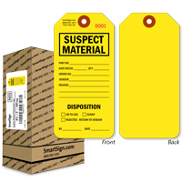 Disposition Suspect Material Tag in a Box