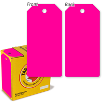 Fluorescent Pink Tag with Fiber Patch