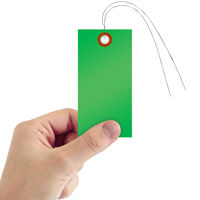 Tyvek Shipping Tag Green