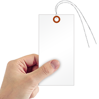 Tyvek Shipping Tag White