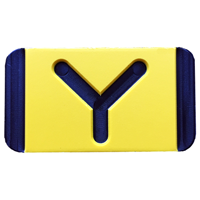 Vertical Mounting  Character Black on Yellow "Y"