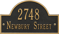 Arch Marker Standard Two Lines Wall Plaque