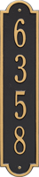 Richmond Vertical Standard Wall Plaque, One Line