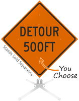 Detour 500 Feet and 1000 Feet