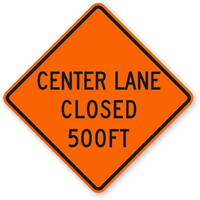 500 Ft  Traffic Sign