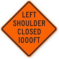 1000 Ft  Traffic Sign