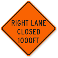 1000 Ft  Traffic Sign