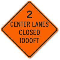 1000 Ft Sign