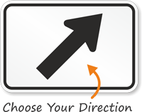 Arrow Symbol  Route Marker Sign