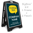 Add Company Name BigBoss Portable Custom Sidewalk Sign