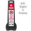 Do Not Block Driveway Vehicle Towed LotBoss Portable Kit