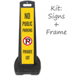 LotBoss "No Public Parking, Private Lot" Portable Kit
