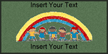 Custom School Floor Mat, Rainbow Kids, 4' x 8'