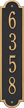 Richmond Vertical Standard Wall Plaque, One Line