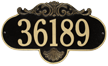 Rochelle Grande Wall Address Plaque, One Line