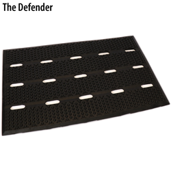 The Defender Entrance Mat  Heavy Duty Rubber Floor Mat